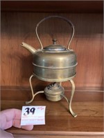 Brass Teapot with Heater