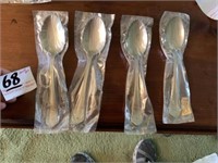 4 Nickle Silver Spoons