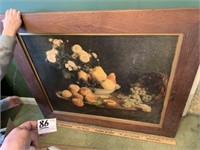 Fruit Painting with Antique Frame