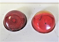 Two 1930’s Glass Tail Light Lenses