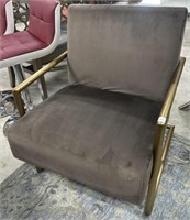 Modern grey/brown valor accent chair