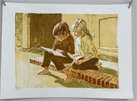 Frank Palmieri "Two Girls Studying" 79/200