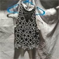 Woman Clothes Sleeveless Lace for Top Sexy Crochet