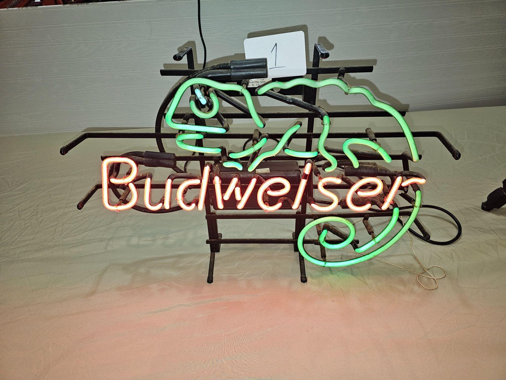 Bud Light Lizard Neon Light