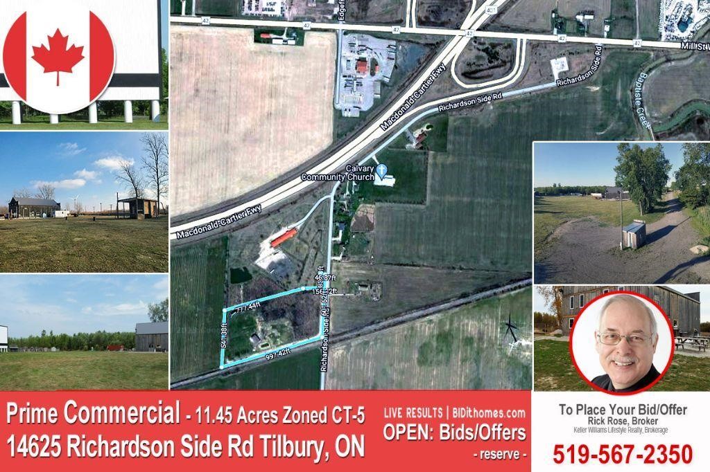 Prime Commercial Land 11.45 Acreas Zoning CT5 + Buildings