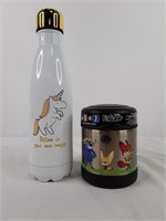 Unicorn Water Bottle & Disney Thermos