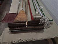 Brooms , mops , squeegee, snow shovel