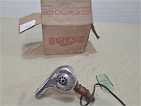 Vintage hair dryer with box