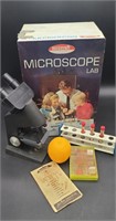 Vintage Skilcraft Microscope Lab with accessories