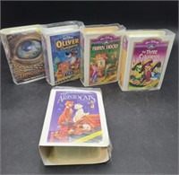 Set of 9 VHS 1995-96 Vintage Disney/McD Toys