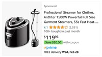 Anthter Professional Steamer for Clothes