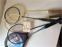 Assorted rackets