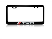 ($35) Black License Plate Frame with Screw Caps