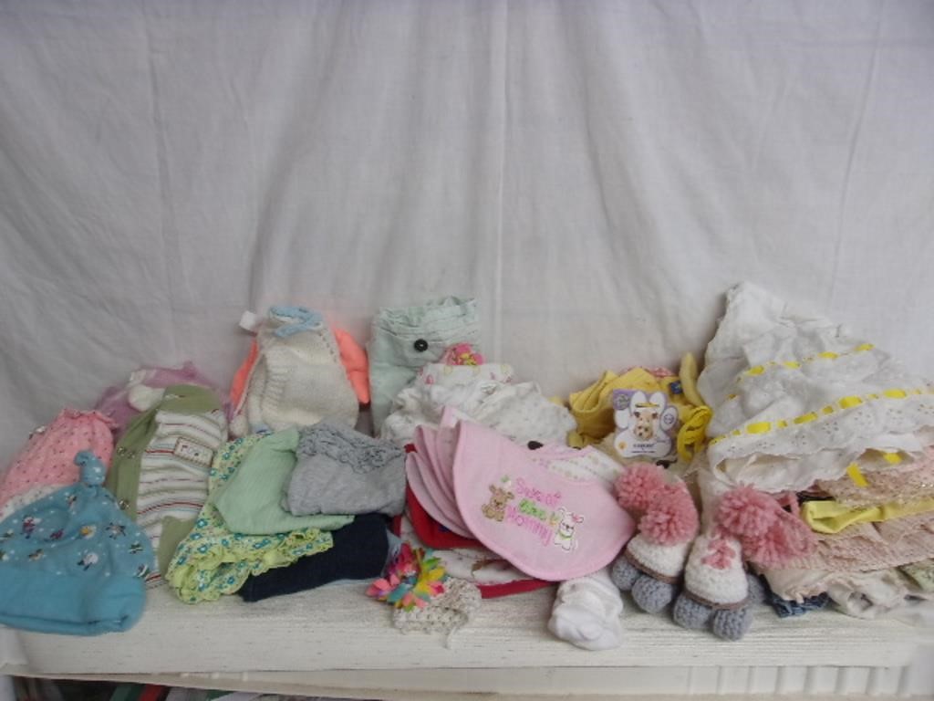 Large Lot of Doll Clothes (Baby Clothes)