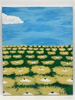 16x20” Daisy Field Painting