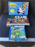 Board Games and Puzzle Lot of 3 Dexters