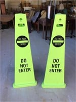 Safety Standees Lot of 2 DO NOT ENTER