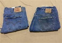 Levi 501 Jeans, 38x34, 2 pair crafting or repair