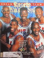 Signed Basketball Dream Team Spr Illustrated Cover