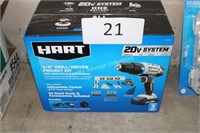 hart drill/driver kit (battery & charger)