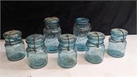 Large Lot of Ball Blue Ideal Glass Jars
