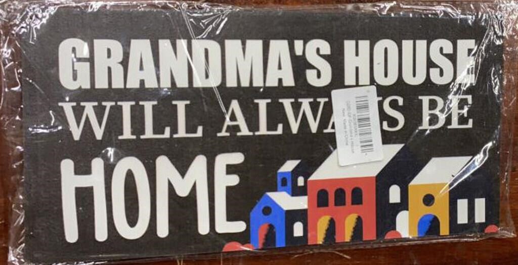 NEW Grandmas House Will Always Be Home Sign