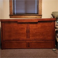 Night and Day Murphy Cube Cherry Queen Cabinet Bed