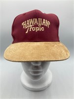 Hawaiian Tropic Red And Tan Hat