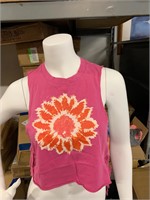 LOT TO F 6 PINK CROPPED TANK SMALL