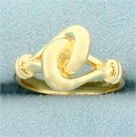 Knot Design Ring in 14K Yellow Gold