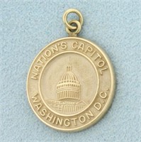 Washington D.C. Capitol Building Pendant in 14K Ye