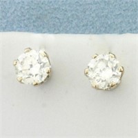 1.25ct TW Diamond Stud Earrings in 14K White Gold