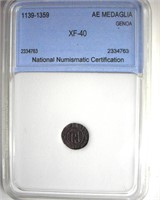 1139-1359 AE Medaglia NNC XF40 Genoa