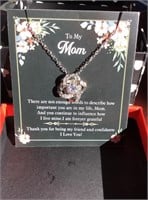 Beautiful Mom faux Diamond necklace