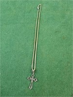 .925 sterling silver cross and silver color