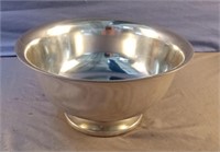 Silver plated pedestal serving bowl