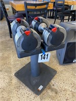 WEIDER CORE DUMBELLS ON STAND