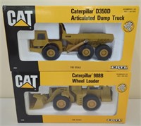 2x- Cat D350D Dump & 988B Loader NIB 1/50