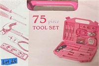 75 Piece Pink Tool Kit Brand New