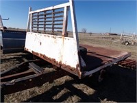 PICKUP FLATBED TRAILER, 2" BALL, 9'X7½', NO TITLE