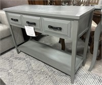 Aiden 3-Drawer Console Table Ash Grey
