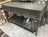 Manelin Rustic Console with 3 Storage