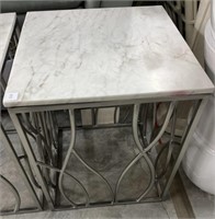 Riverside Furniture Marble Top Side Table with