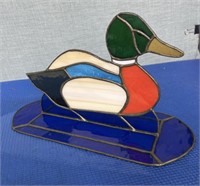 Stained Glass Style Duck 12 x 7”
