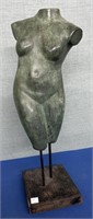 Vintage woman body torso sculpture 
Height: 26”
