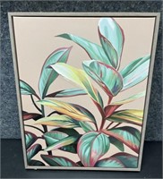 Oil on Canvas Tropical Plant 
Height 20” Width16"