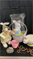 Easter decor, Easter, bunny, baskets, boxes,
