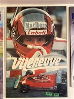 Signed plaque Gilles Villeneuve