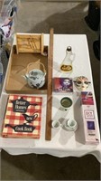 Cook book, DIY diamond art kit, tea pitcher,