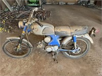 Honda CL-90 motorcycle, shedded